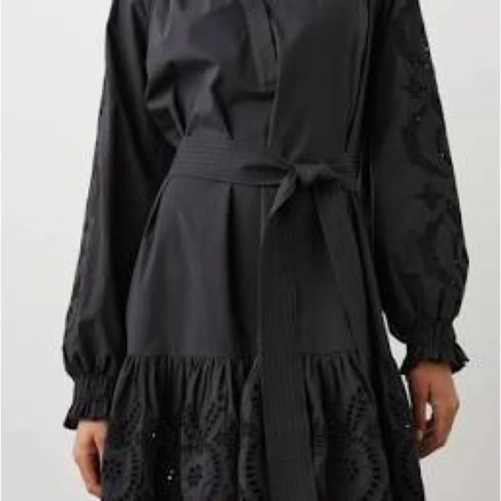 Rails Black Tiered Mini Dress with Bishop Sleeves - Picture 5 of 5